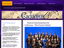 Tablet Screenshot of caduceus-doctors-band.com